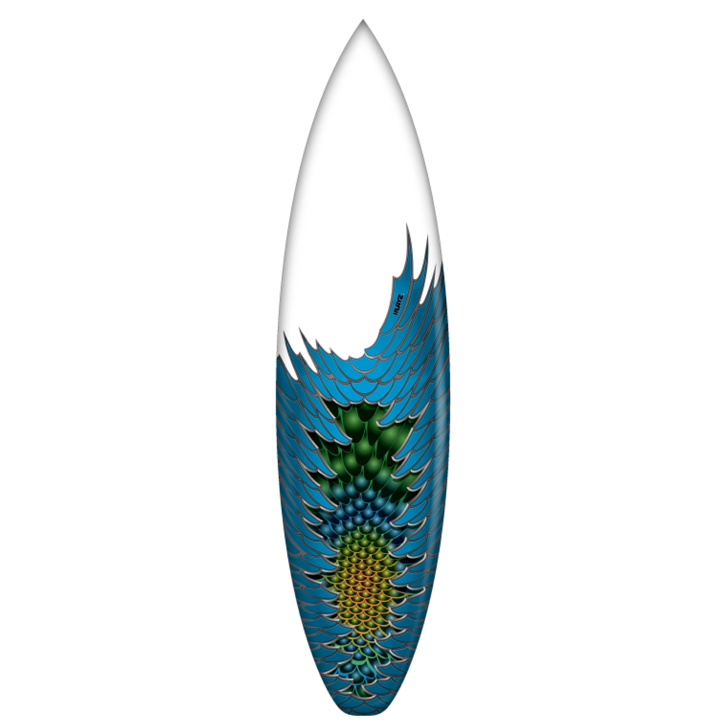INLAYZ DRAGON SCALE BLUE